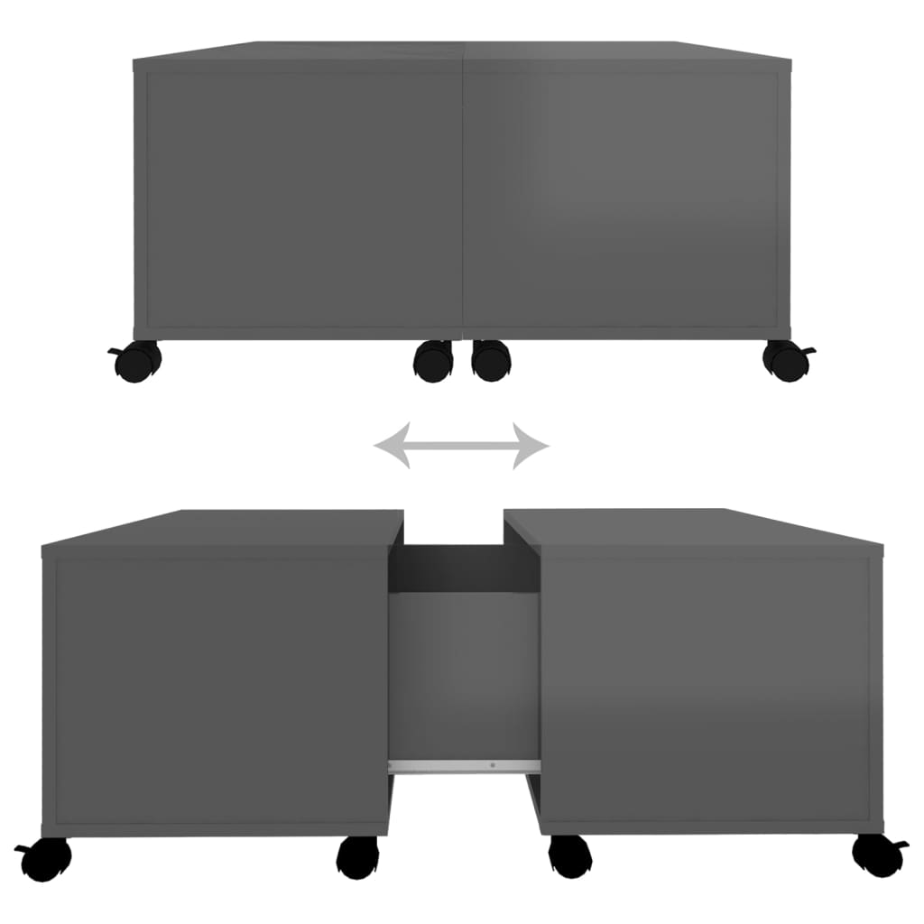 Sofabord 75X75X38 Cm Konstrueret Træ