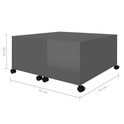 Sofabord 75X75X38 Cm Konstrueret Træ