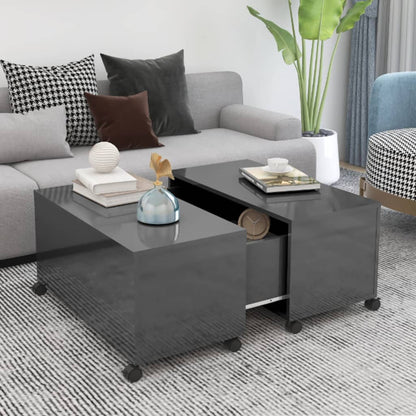 Sofabord 75X75X38 Cm Konstrueret Træ