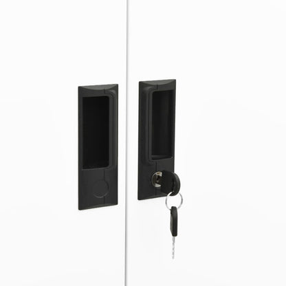 Kontorskab 90X40X180 Cm Stål