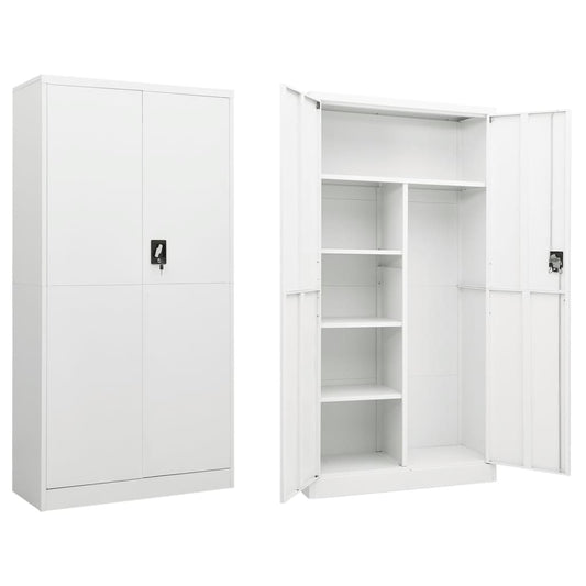 Skab Med Lås 90X40X180 Cm Stål