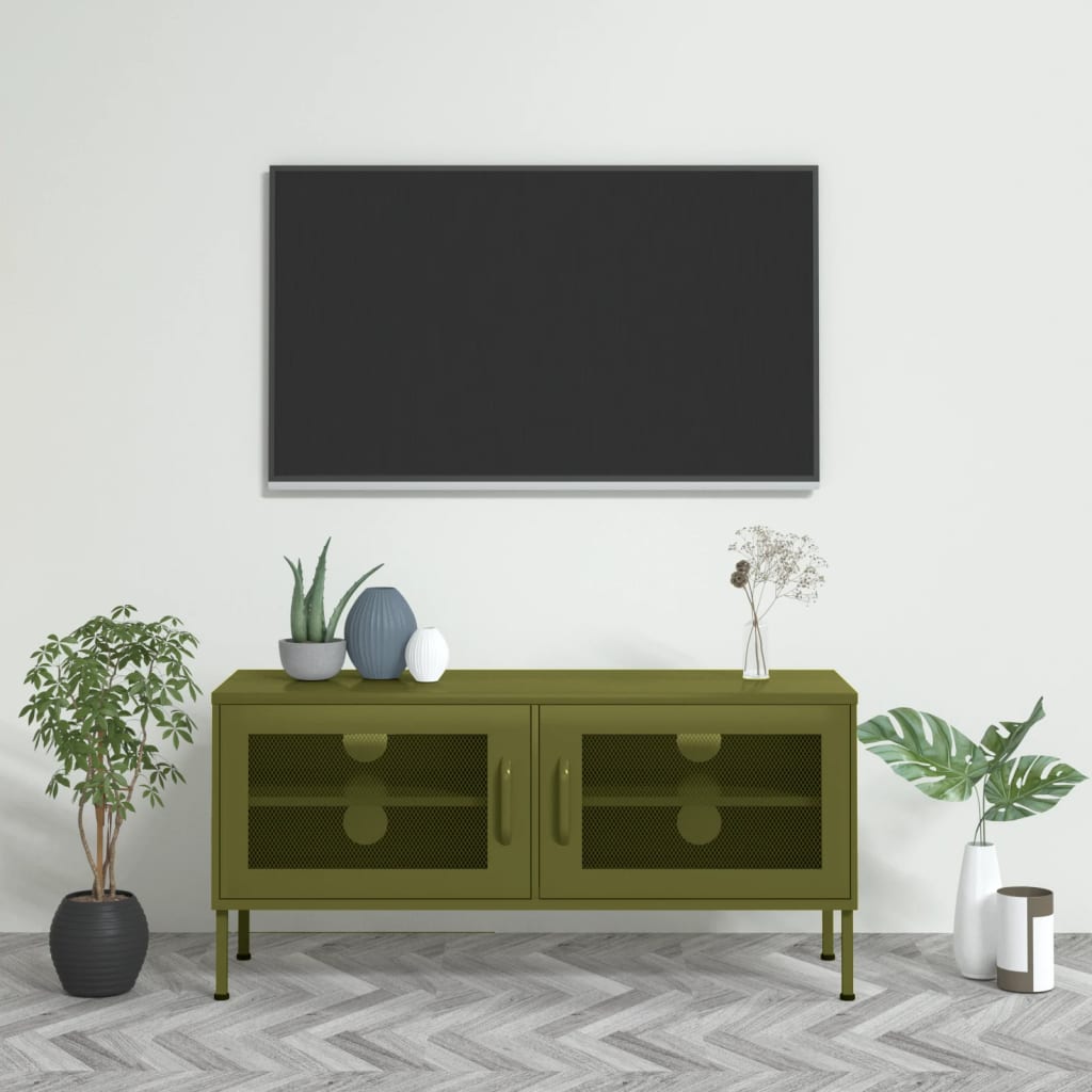 TV-skab 105x35x50 Cm Stål - Variant 336234