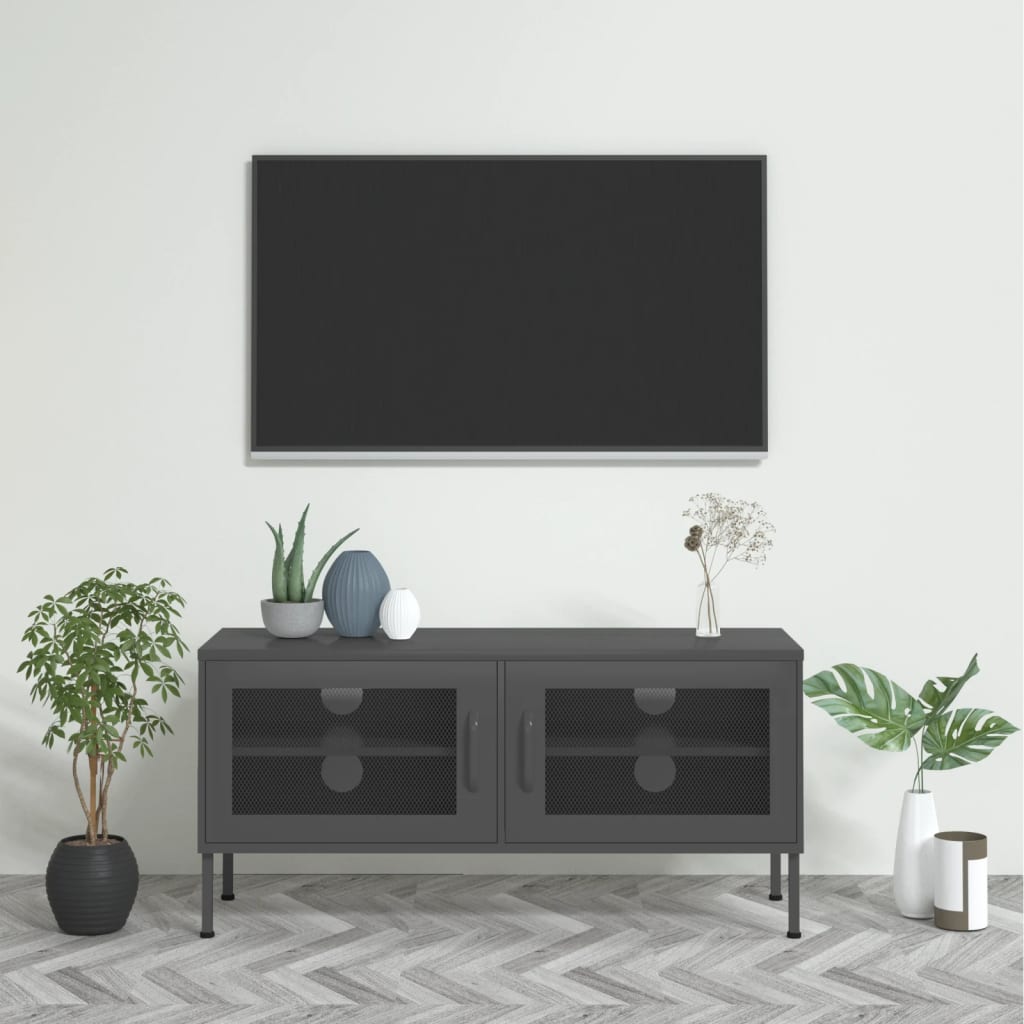 TV-skab 105x35x50 Cm Stål - Hovedbillede