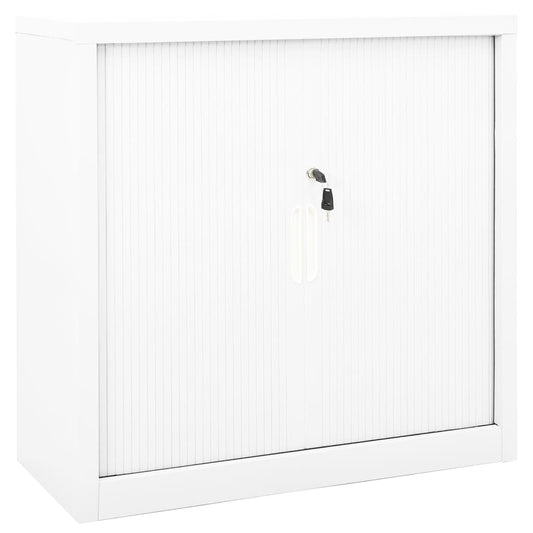 Skab Med Skydelåger 90X40X90 Cm Stål