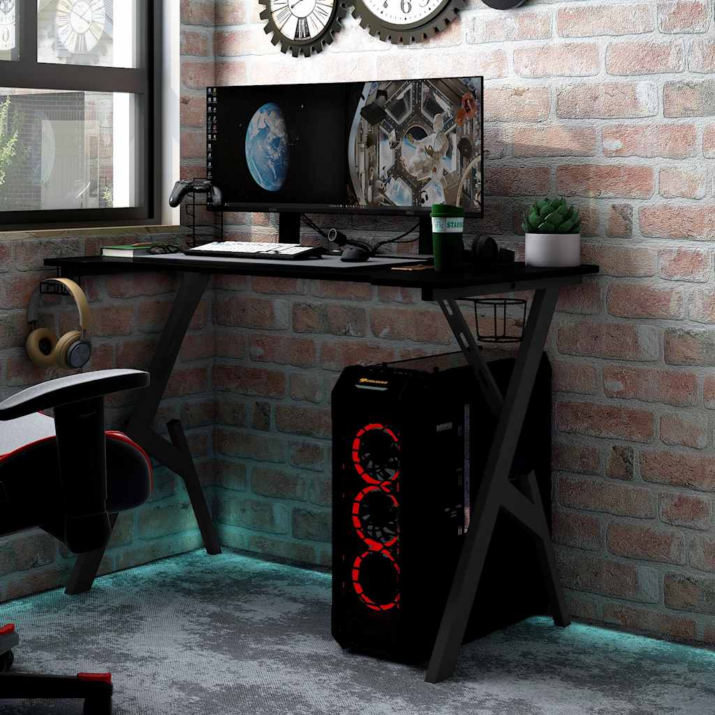 Gamerbord 90X60X75 Cm Y-Formede Ben Sort