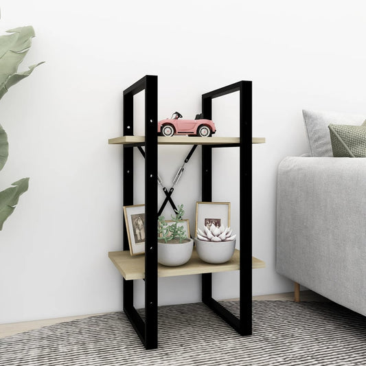 Bogreol Med 2 Hylder 40X30X Sonoma-Eg