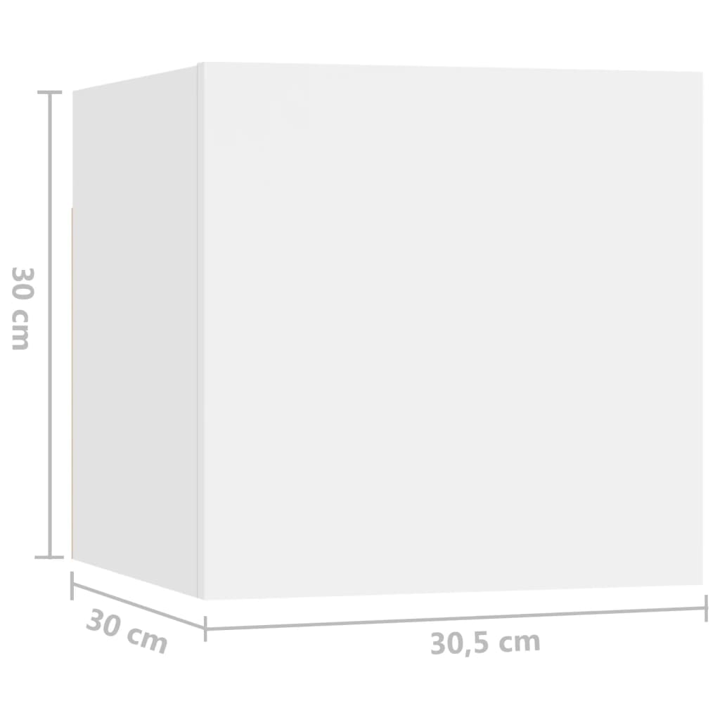 Tv-Møbel 7 Dele Konstrueret Træ