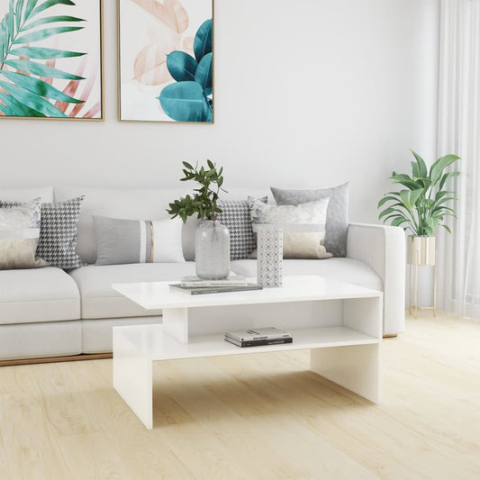 Sofabord 90X60X42,5 Cm Konstrueret Træ