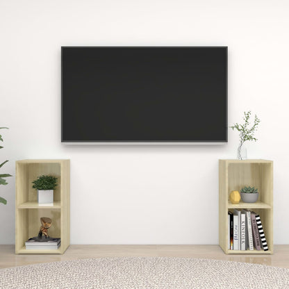 TV-skabe 2 Stk. Konstrueret Træ - Variant 3079901
