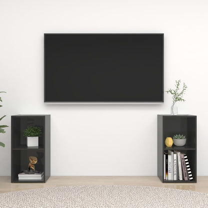 TV-skabe 2 Stk. Konstrueret Træ - Variant 3079906