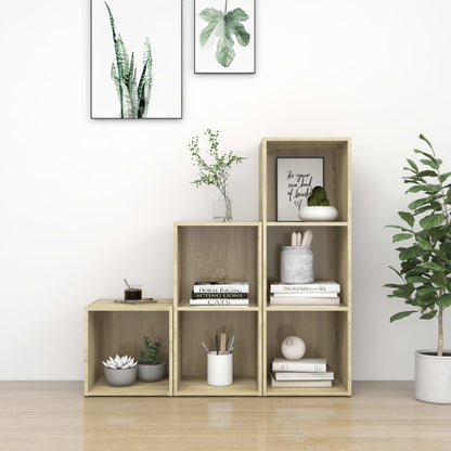 Tv-Skabssæt 3 Dele Konstrueret Træ