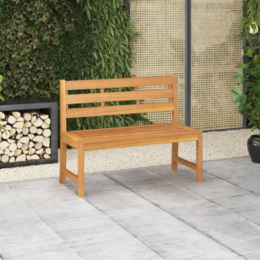 Havebænk 114 Cm Massivt Teaktræ