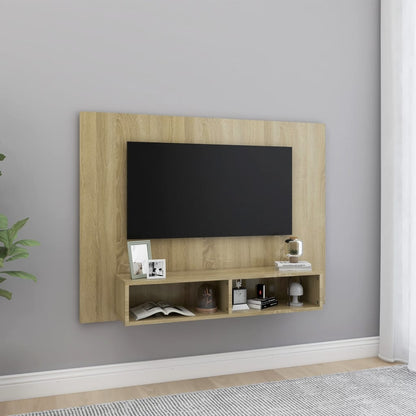 Væghængt Tv-Skab 102X23,5X90 Cm Konstrueret Træ