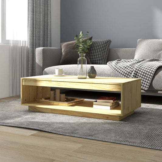 Sofabord 110X50X33,5 Cm Massivt Fyrretræ