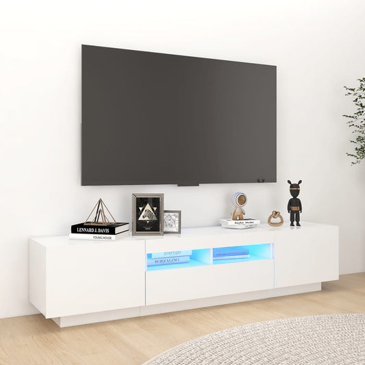 Tv-Skab Med Led-Lys 180X35X40 Cm