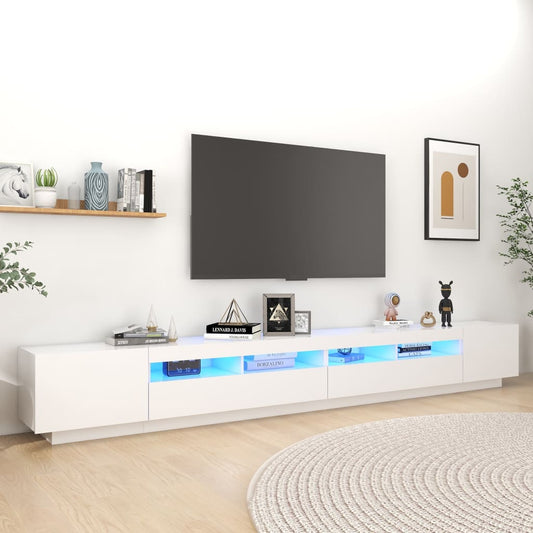 Tv-Skab Med Led-Lys 300X35X40 Cm