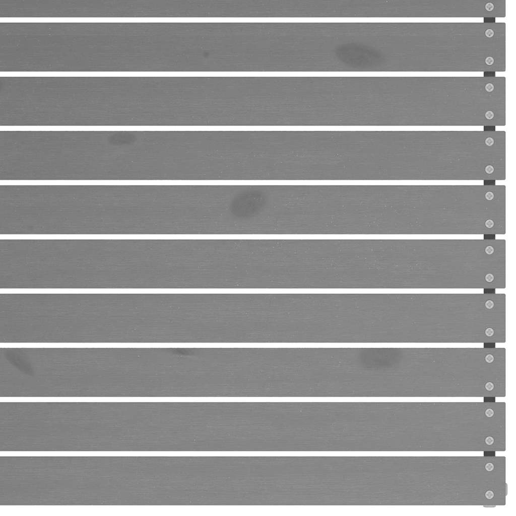 Hjørnedele Til Havesofa 2 Stk. Massivt Fyrretræ Grå