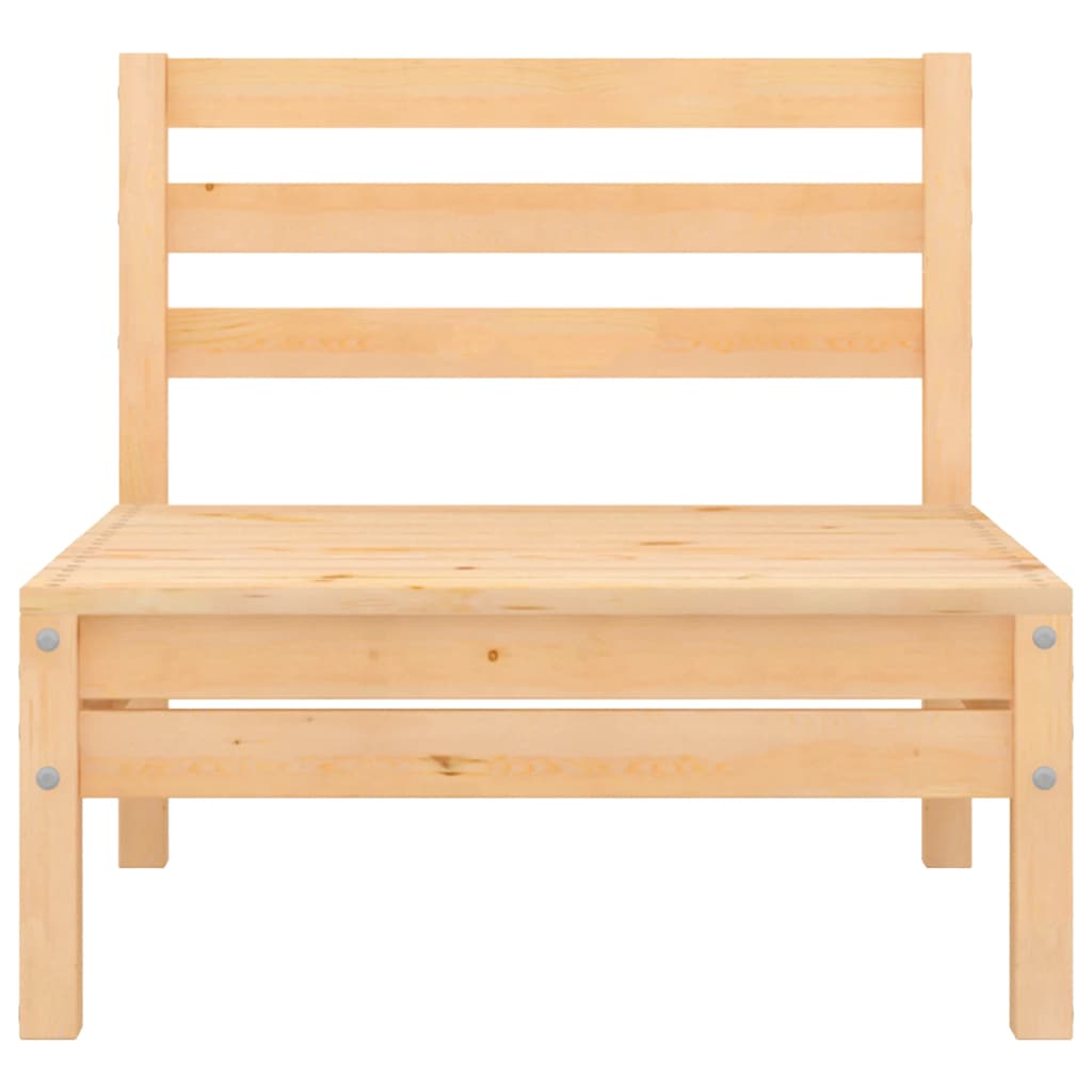 Midtermoduler Til Havesofa 4 Stk. Massivt Fyrretræ