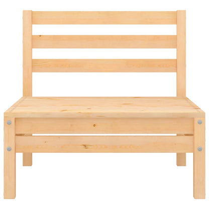 Midtermoduler Til Havesofa 4 Stk. Massivt Fyrretræ