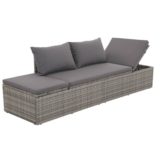 Loungeseng Med Hynde Og Puder Polyrattan