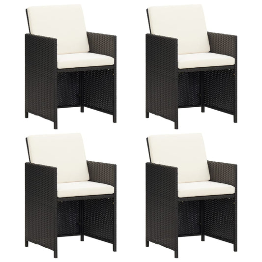 Havestole Med Hynder 4 Stk. Polyrattan