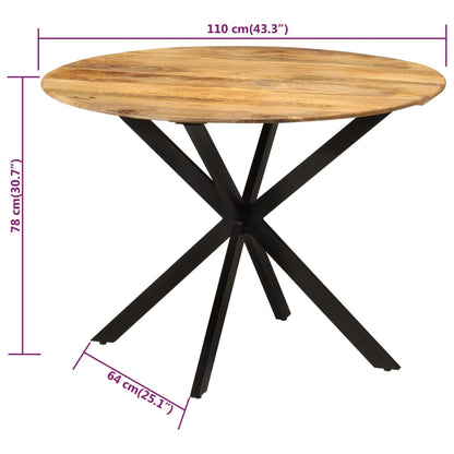 Spisebord Ø110x78 Cm Massivt - billede 6