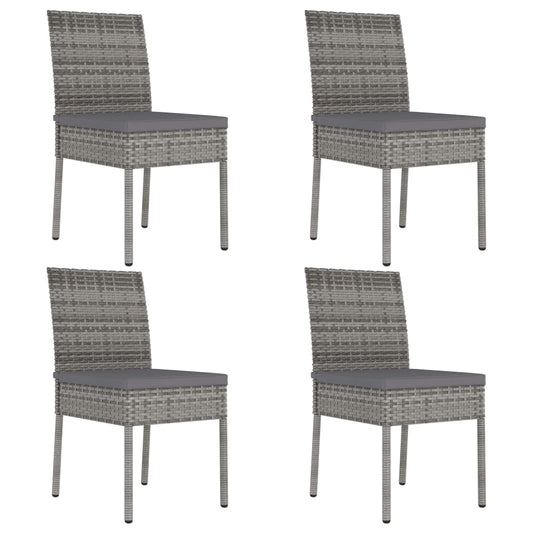 Havestole 4 Stk. Polyrattan