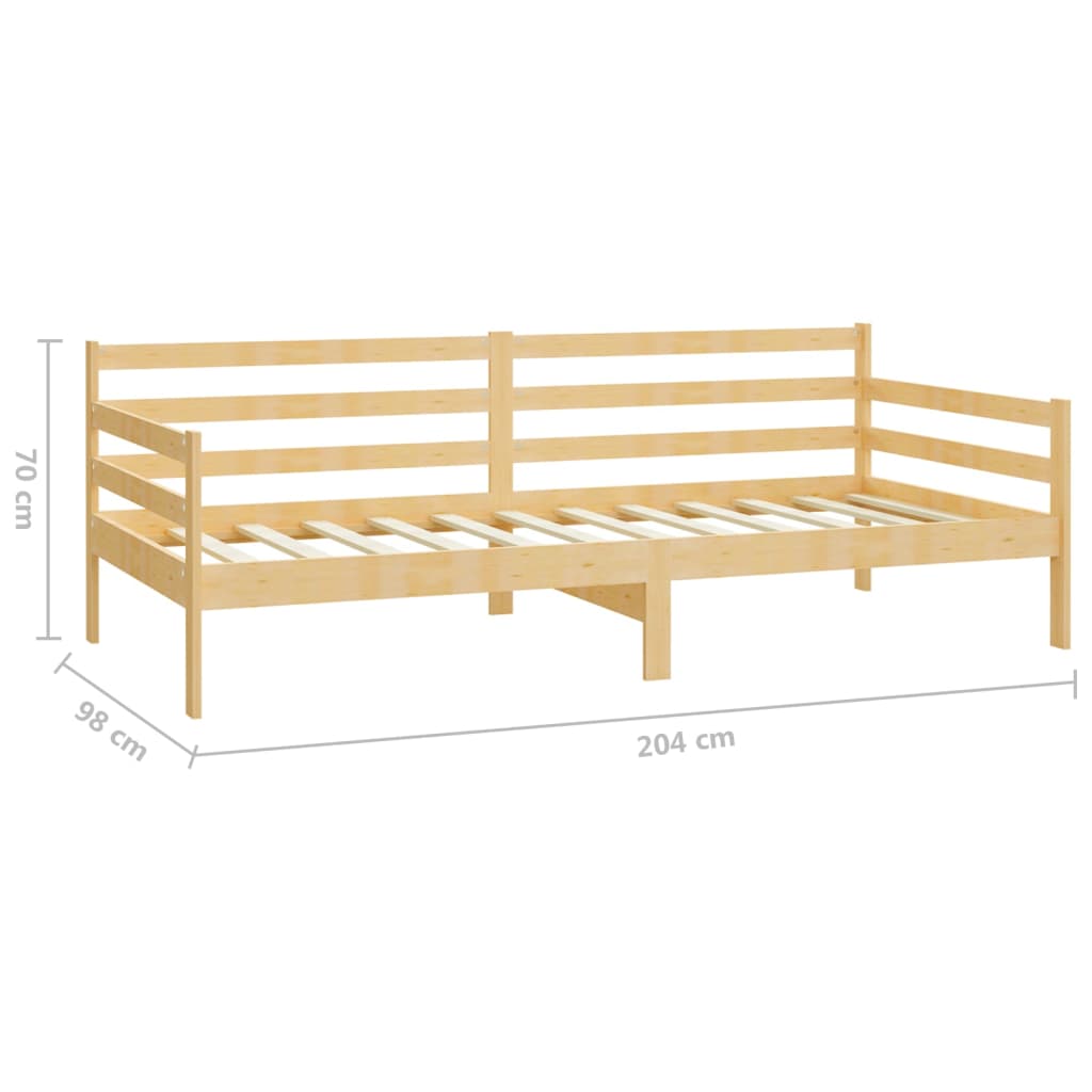 Daybed Med Skuffer 90X200 Cm Massivt Fyrretræ