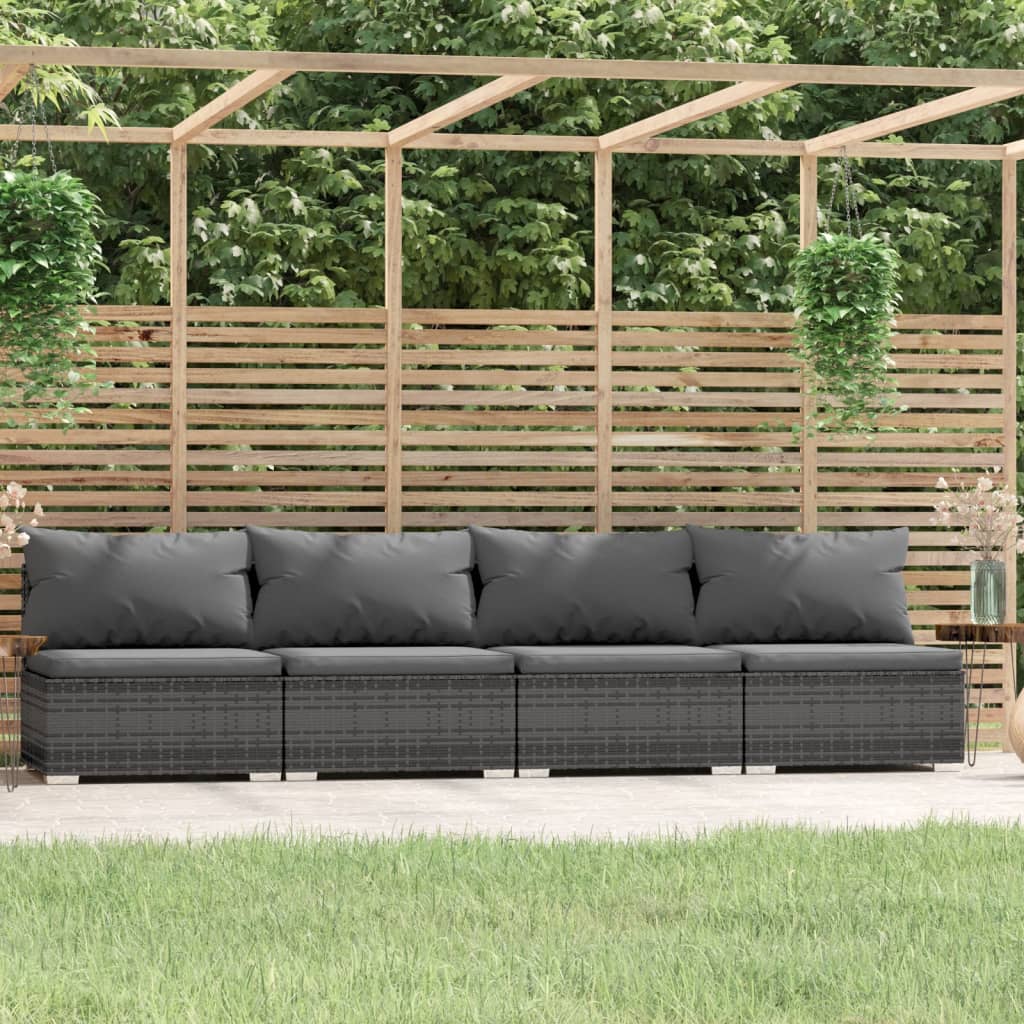 Sofa Med Hynder Polyrattan - Variant 317519