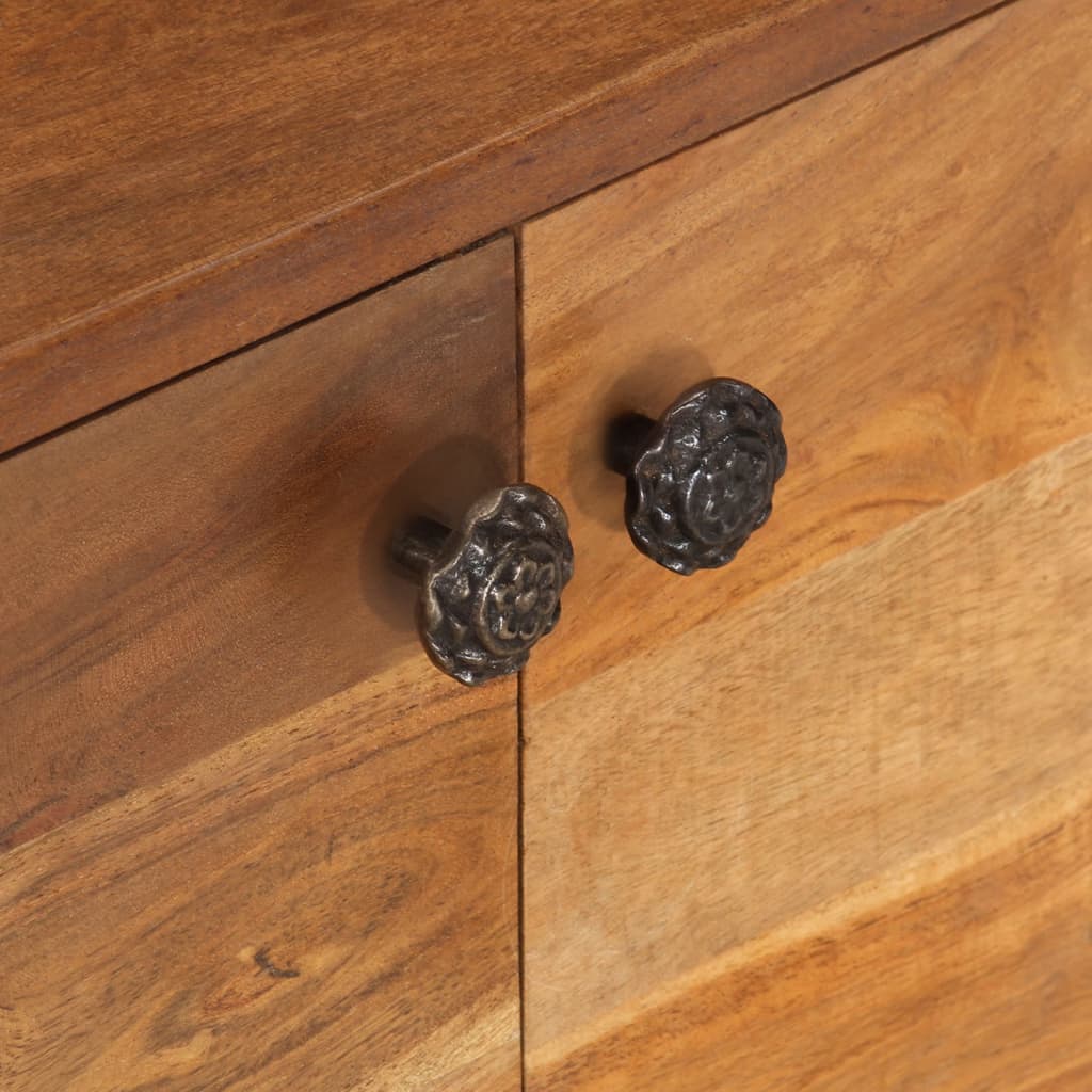 Tv-bord 140x30x40 Cm Massivt Akacietræ Med Honningfinish - Billede 8