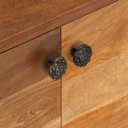 Tv-bord 140x30x40 Cm Massivt Akacietræ Med Honningfinish - Billede 8