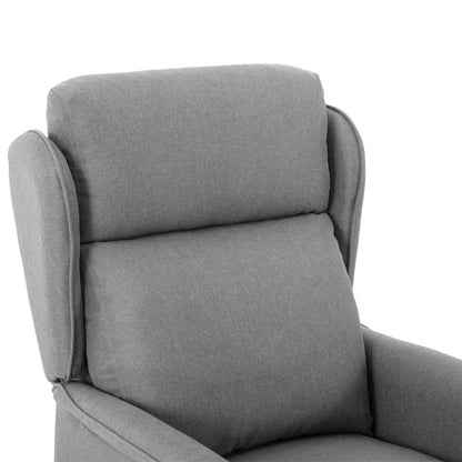 Liggestol Lysegrå 67.5 X 93.5 X 101.5 Cm Stof - Billede 5