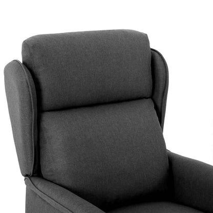 Liggestol Mørkegrå 67.5 X 93.5 X 101.5 Cm Stof - Billede 5