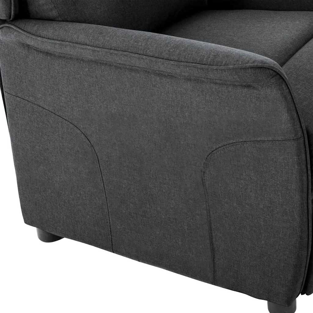 Liggestol Mørkegrå 67.5 X 93.5 X 101.5 Cm Stof - Billede 6