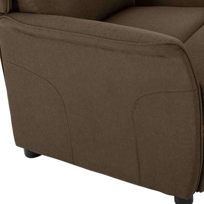 Liggestol Brun 67.5 X 93.5 X 101.5 Cm Stof - Billede 6