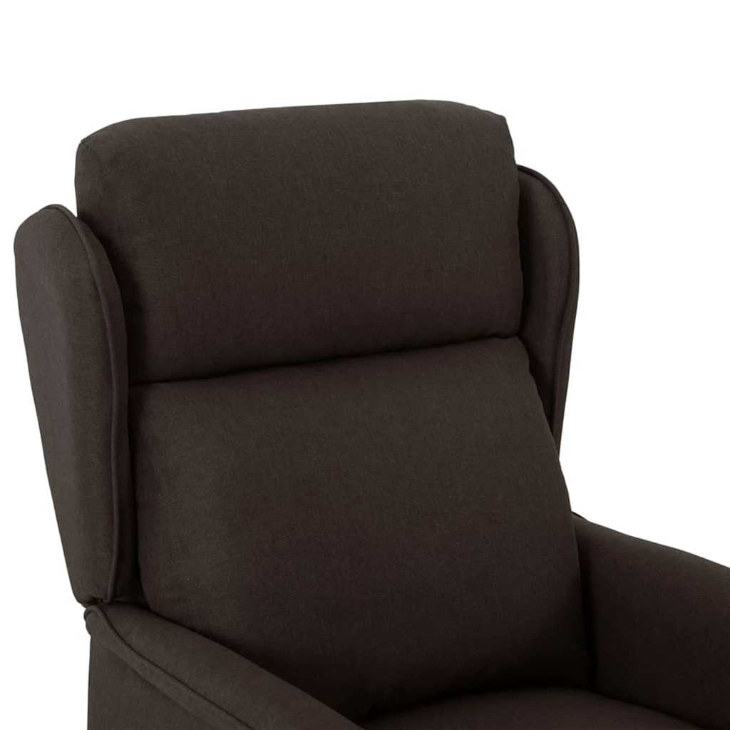 Liggestol Mørkebrun 67.5 X 93.5 X 101.5 Cm Stof - Billede 5