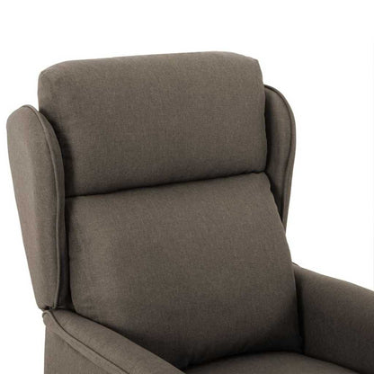 Liggestol Gråbrun 67.5 X 93.5 X 101.5 Cm Stof - Billede 5