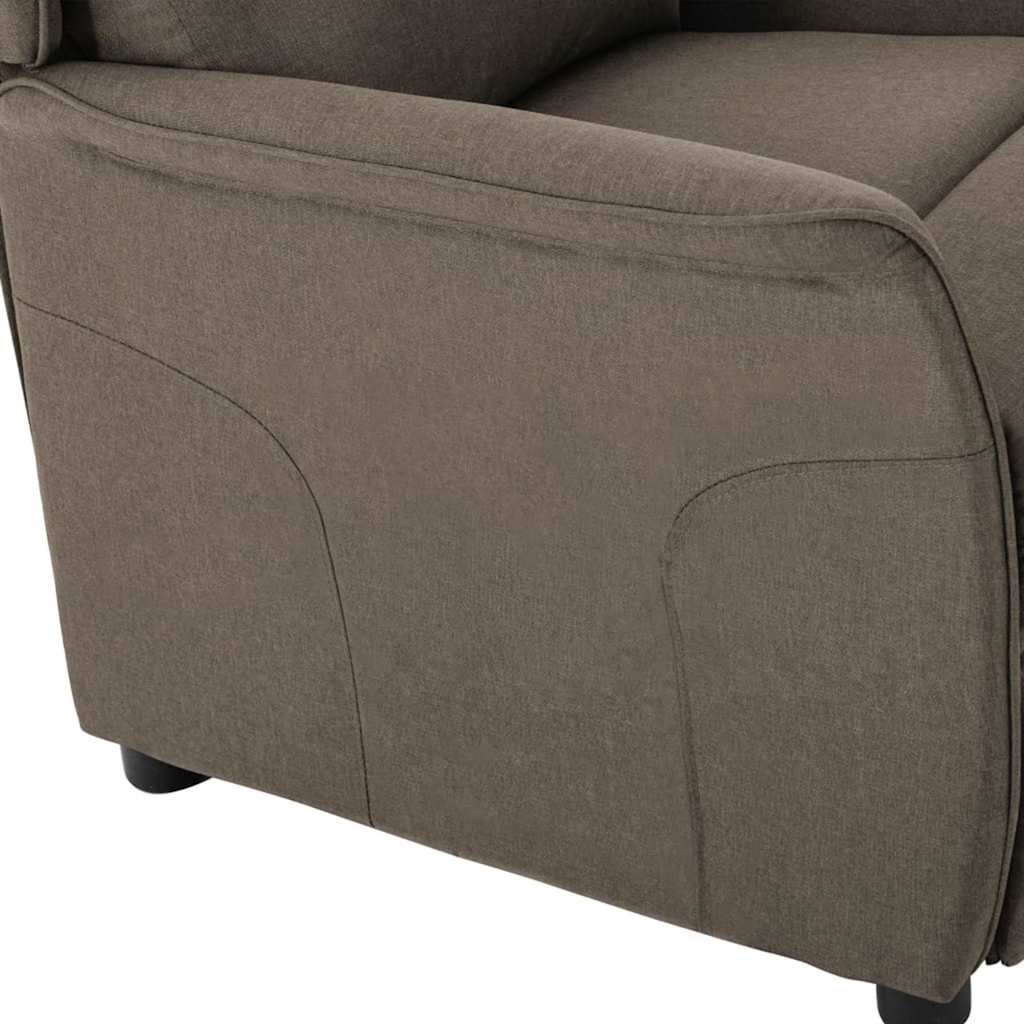 Liggestol Gråbrun 67.5 X 93.5 X 101.5 Cm Stof - Billede 6