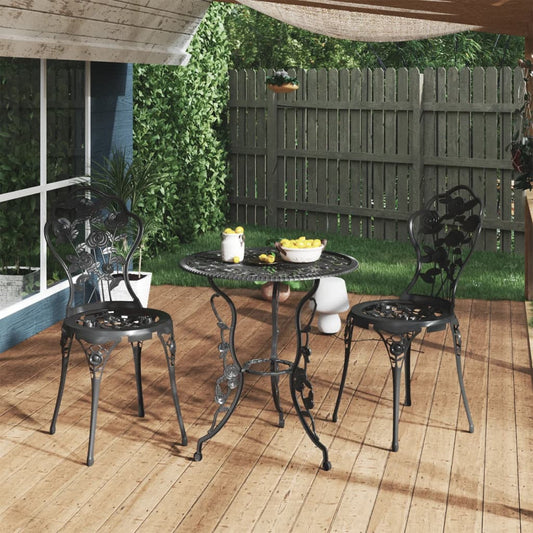 Bistrostole 2 Stk. Støbt Aluminium