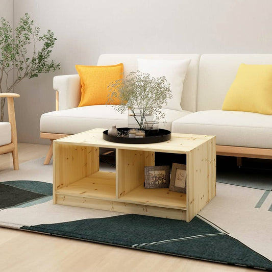 Sofabord 75X50X33 Cm Massivt Fyrretræ