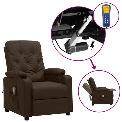 Massagestol Med Løftefunktion Kunstlæder