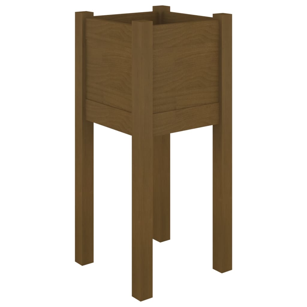 Plantekasser 31x31x70 Cm Massivt Fyrretræ - Billede 2