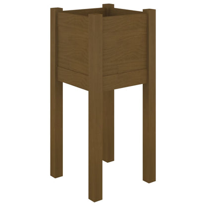 Plantekasser 31x31x70 Cm Massivt Fyrretræ - Billede 2