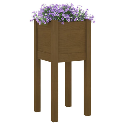 Plantekasser 31x31x70 Cm Massivt Fyrretræ - Billede 3