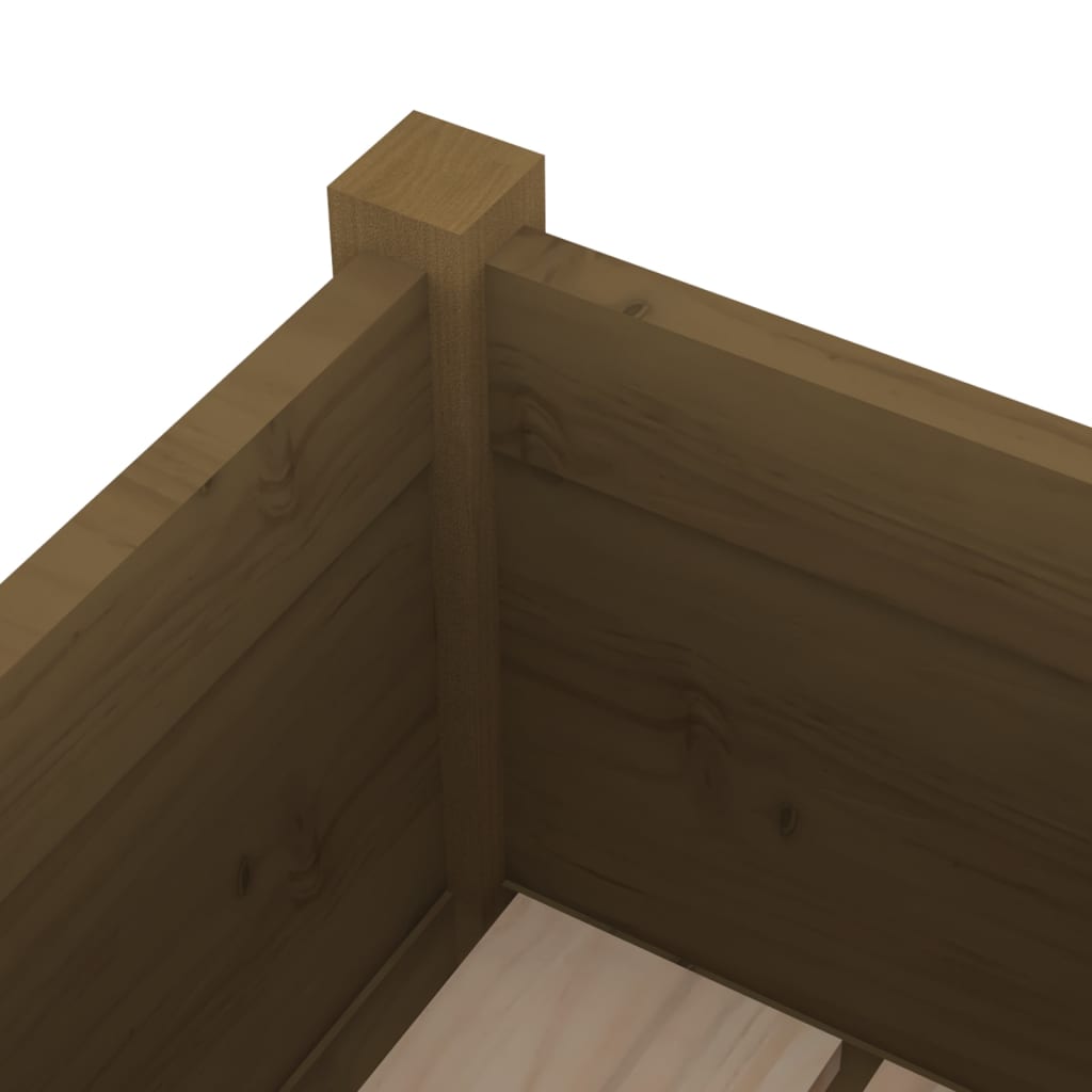 Plantekasser 31x31x70 Cm Massivt Fyrretræ - Billede 5