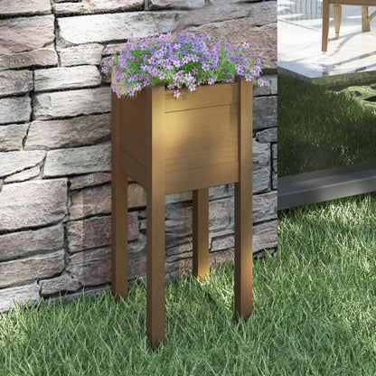 Plantekasser 31x31x70 Cm Massivt Fyrretræ - Hovedbillede