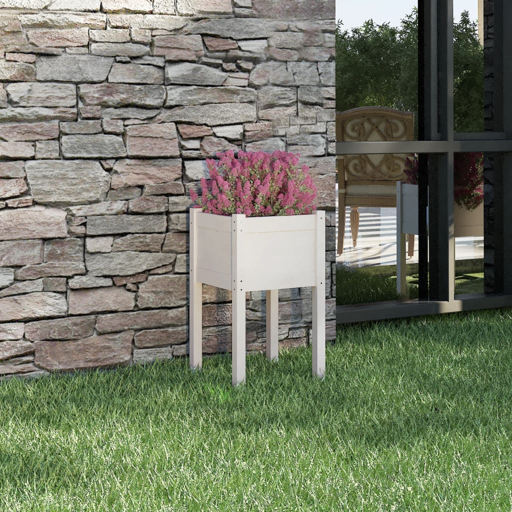 Plantekasser 40x40x70 Cm Massivt Fyrretræ - Variant 810791