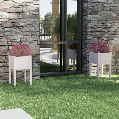Plantekasser 40x40x70 Cm Massivt Fyrretræ - Variant 810792