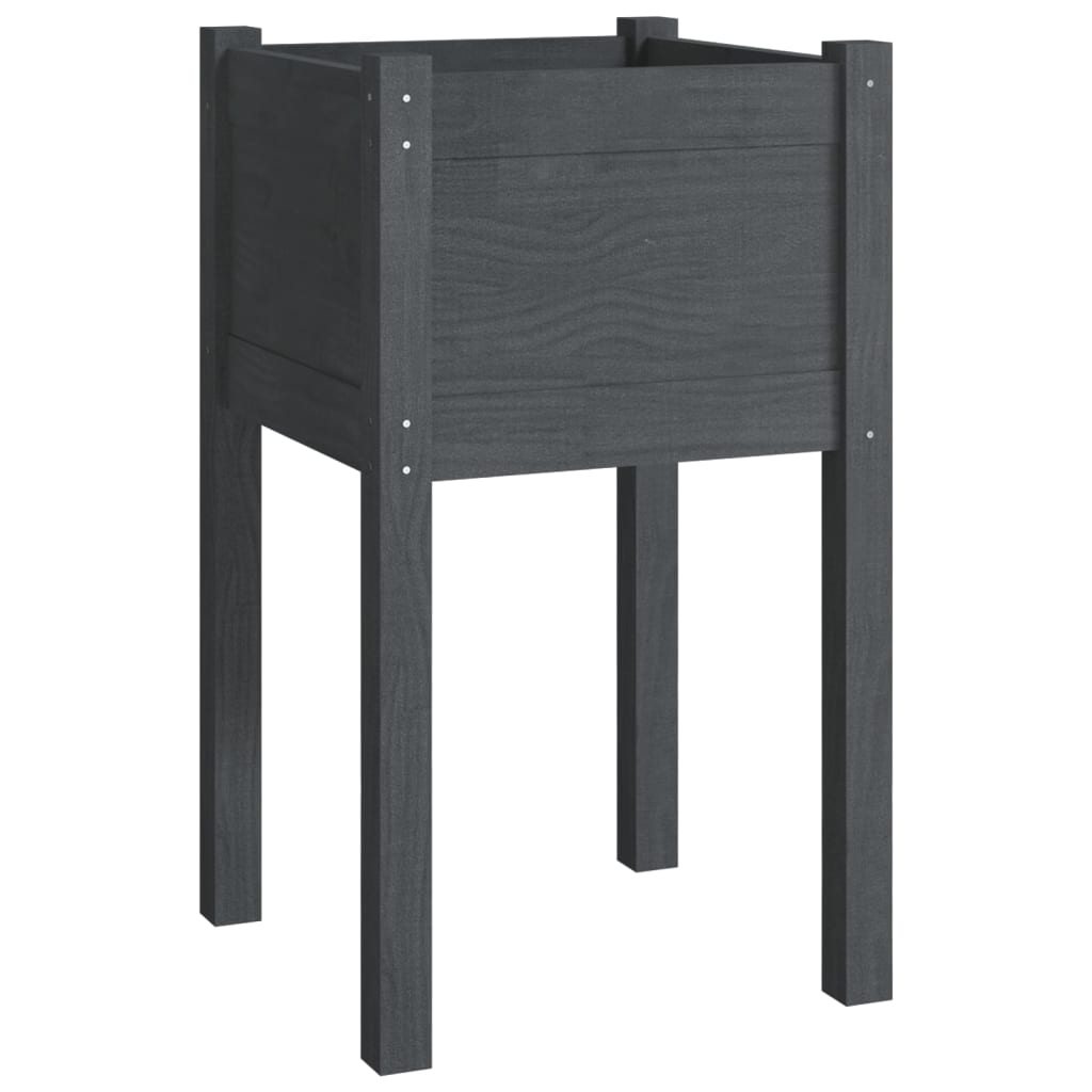 Plantekasser 40x40x70 Cm Massivt Fyrretræ - Billede 2