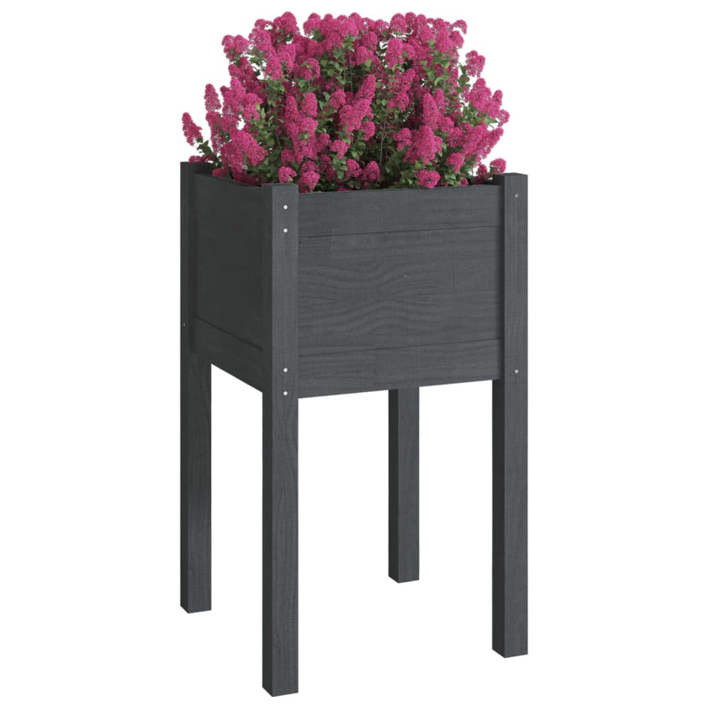 Plantekasser 40x40x70 Cm Massivt Fyrretræ - Billede 3